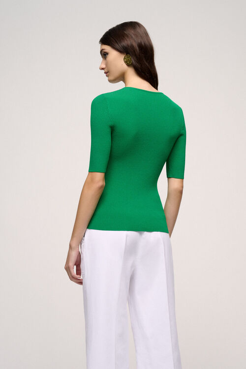 Luisa Spagnoli Contralto - Top Bottoni A Contrasto