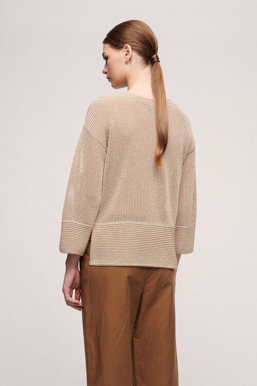 Luisa Spagnoli Corallino - Tunica In Maglia