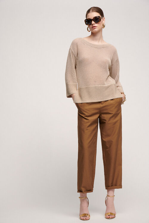 Luisa Spagnoli Corallino - Tunica In Maglia