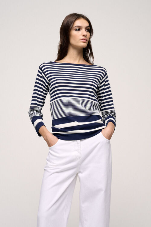 Luisa Spagnoli Corazza - Pullover a righe