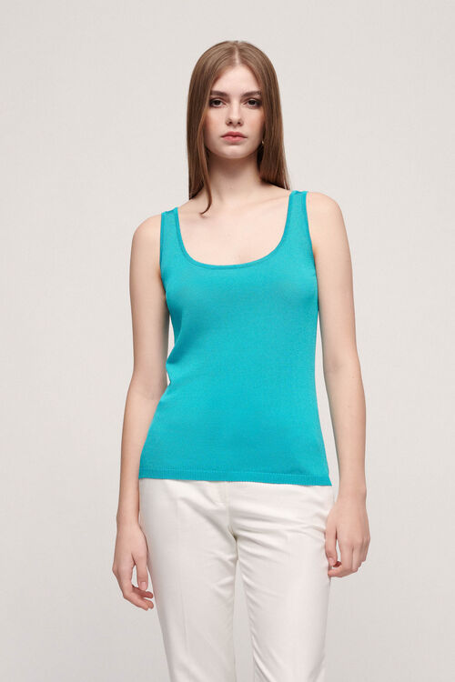 Luisa Spagnoli Corde - Top tinta unita