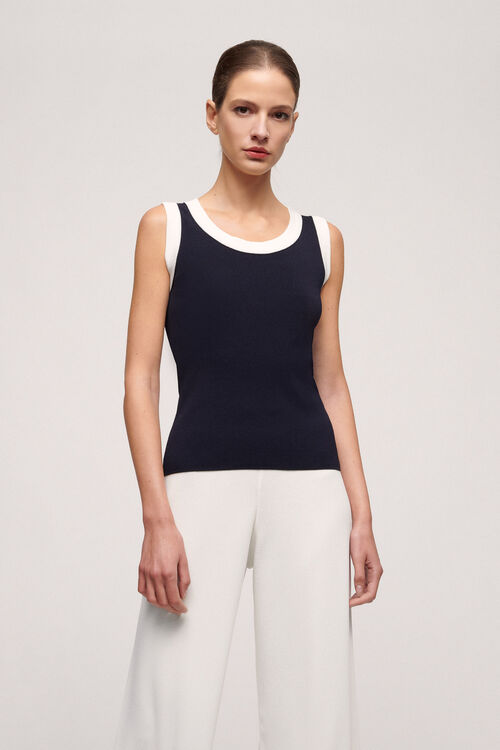 Luisa Spagnoli Cortile - Top in maglia stretch
