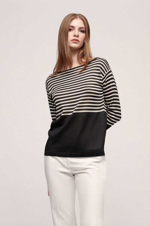 Luisa Spagnoli Cruciale - Pullover A Righe