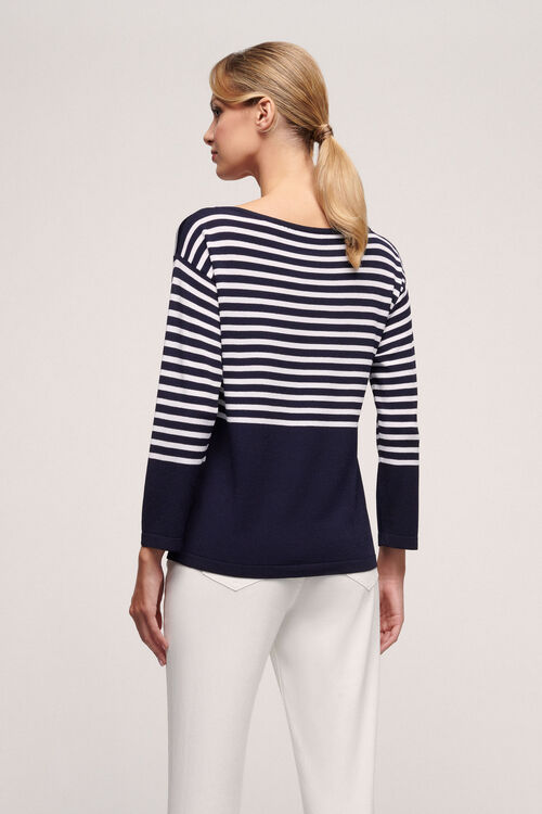 Luisa Spagnoli Cruciale - Pullover A Righe