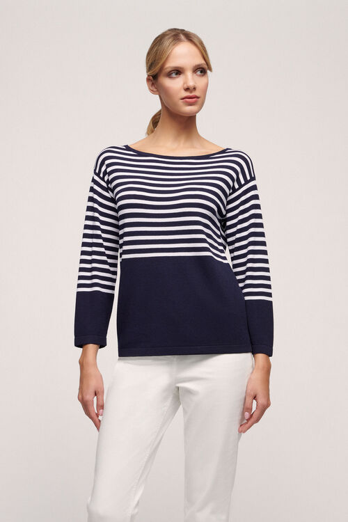 Luisa Spagnoli Cruciale - Pullover A Righe