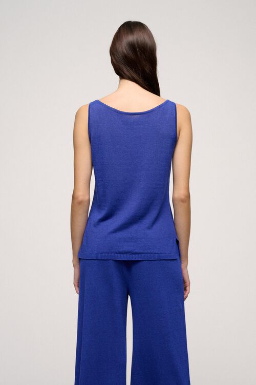 Luisa Spagnoli Cunicolo - Top In Misto Lino