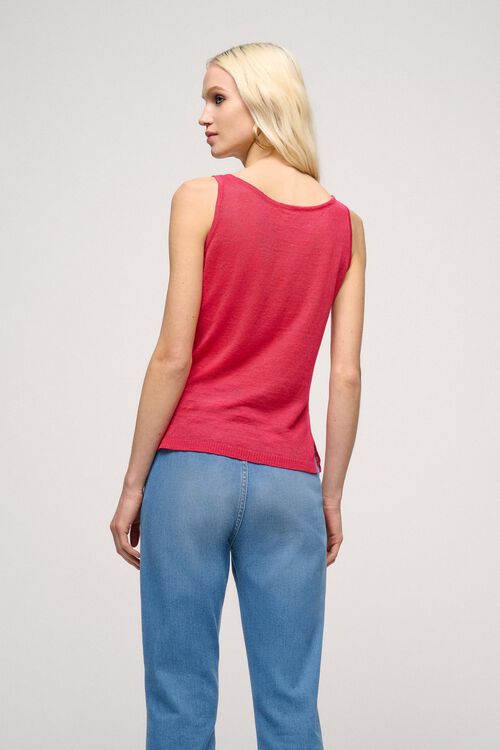 Luisa Spagnoli Cunicolo - Top In Misto Lino