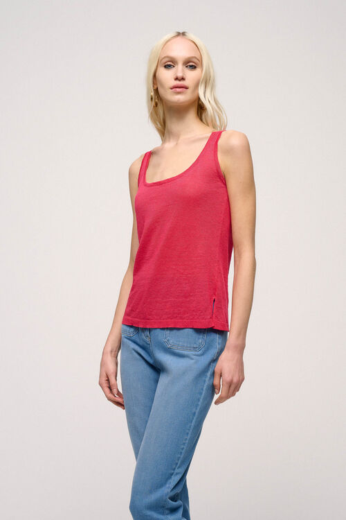 Luisa Spagnoli Cunicolo - Top In Misto Lino