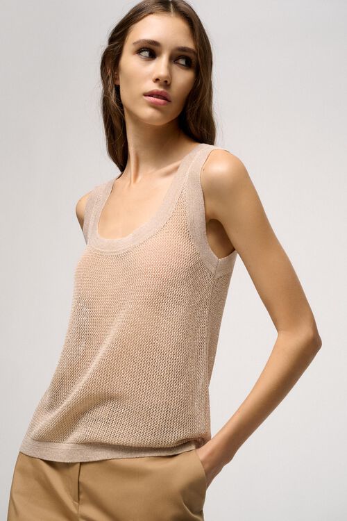 Luisa Spagnoli Cupo - Top In Viscosa Mesh