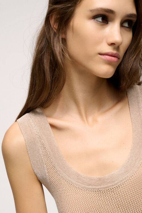 Luisa Spagnoli Cupo - Top In Viscosa Mesh