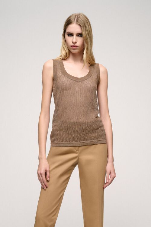 Luisa Spagnoli Cupo - Top in viscosa mesh