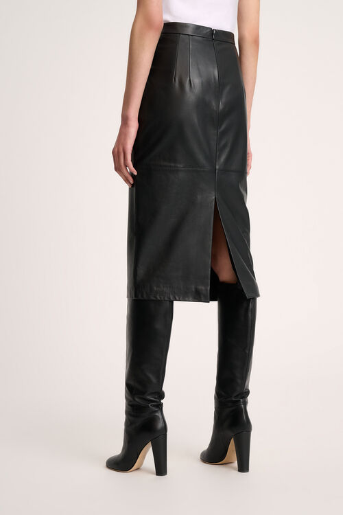 Luisa Spagnoli Fenice - Gonna Longuette In Pelle