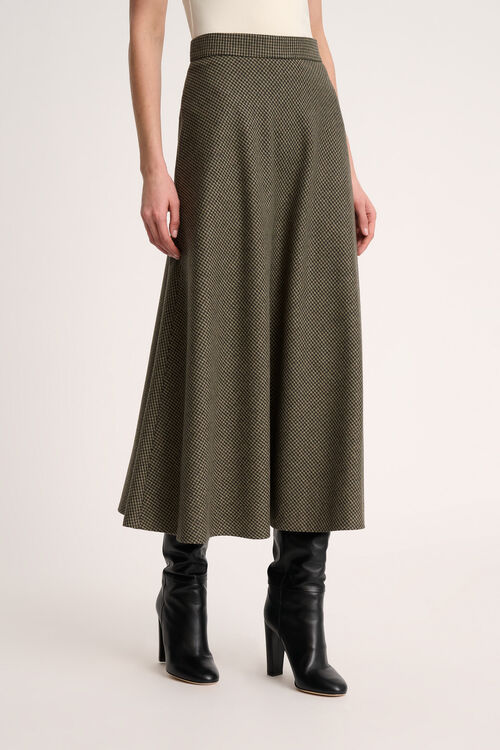 Luisa Spagnoli Ferrovia - Gonna pied-de-poule