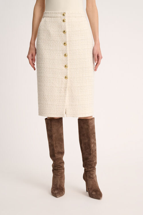 Luisa Spagnoli Fettuccia - Gonna Con Bottoni