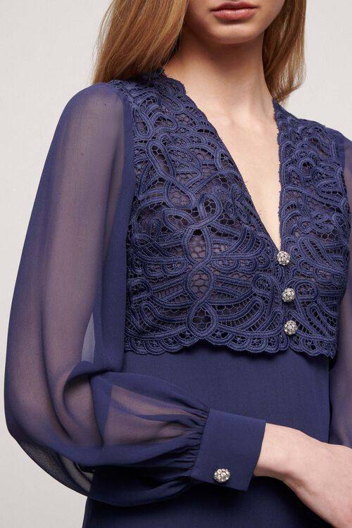 Luisa Spagnoli Genovese - Abito Elegante In Seta