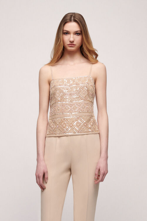 Luisa Spagnoli Labia - Top ricamato