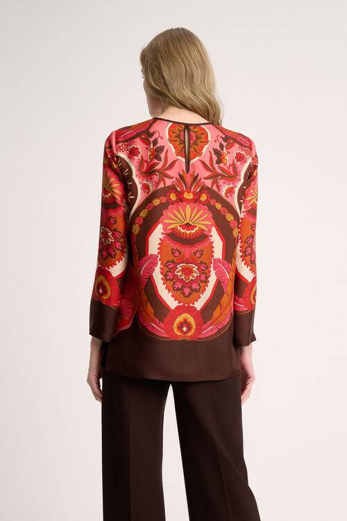 Luisa Spagnoli Laccio - Blusa In Pura Seta