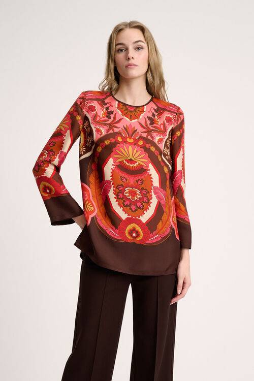 Luisa Spagnoli Laccio - Blusa In Pura Seta