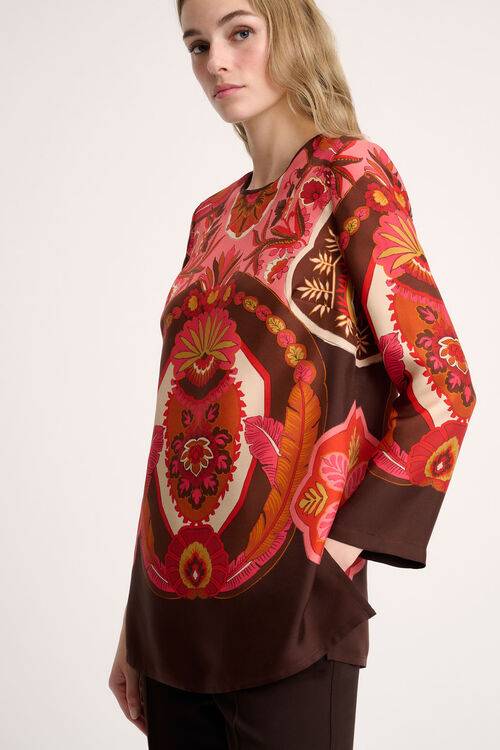 Luisa Spagnoli Laccio - Blusa in pura seta