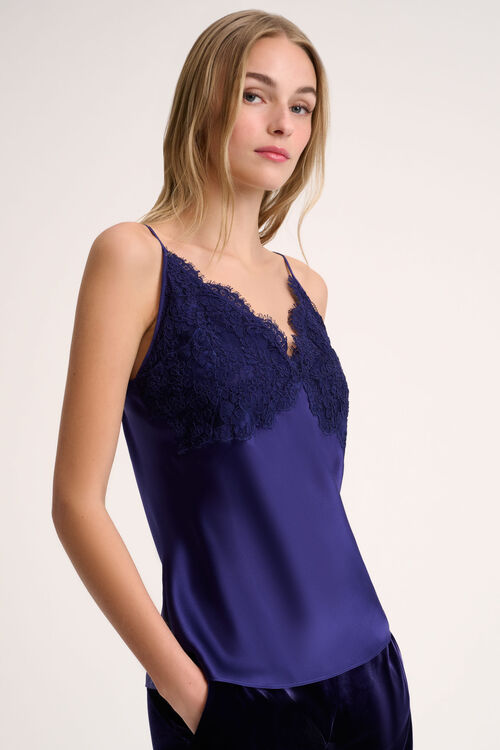 Luisa Spagnoli Luogo - Top con applicazioni in pizzo