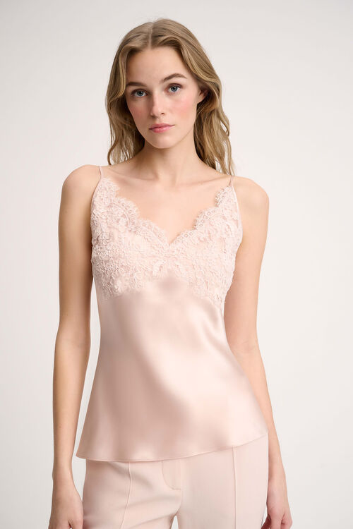 Luisa Spagnoli Luogo - Top Con Applicazioni In Pizzo