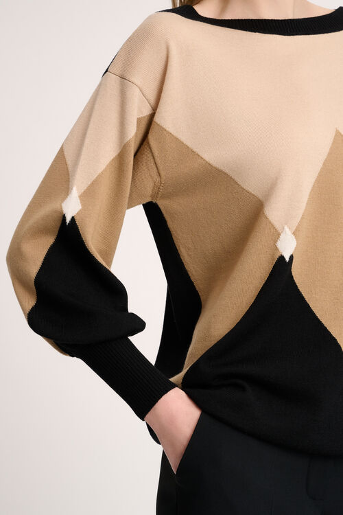 Luisa Spagnoli Magneti - Pullover A Rombi