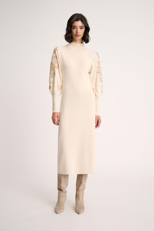Luisa Spagnoli Maioliche - Abito In Lana Ricamata