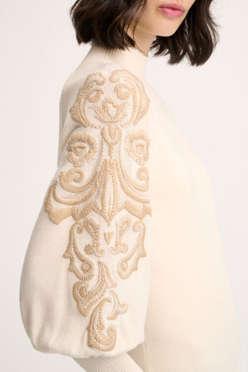 Luisa Spagnoli Maioliche - Abito In Lana Ricamata