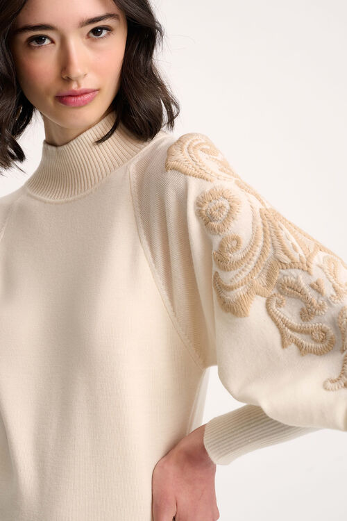 Luisa Spagnoli Maioliche - Abito in lana ricamata