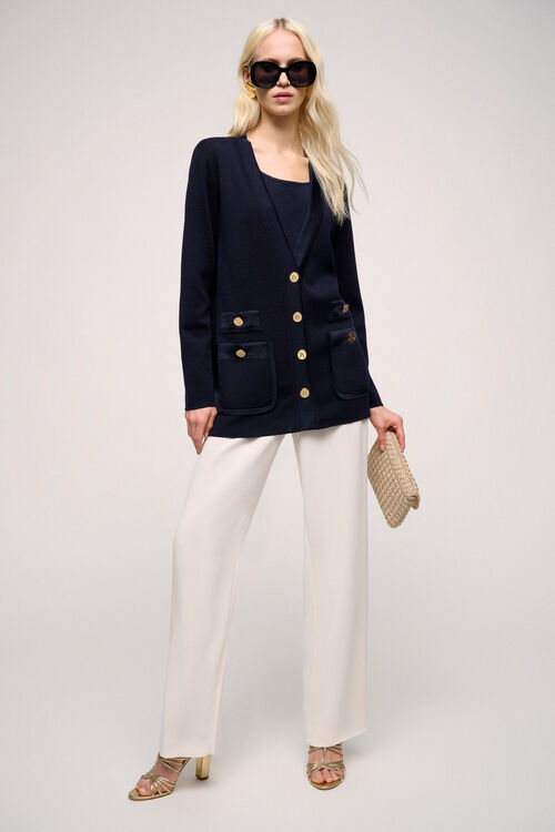 Luisa Spagnoli Martin - Cardigan In Lana E Viscosa