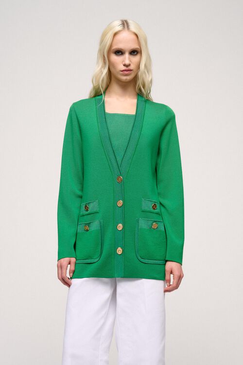 Luisa Spagnoli Martin - Cardigan In Lana E Viscosa