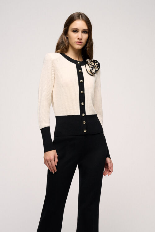 Luisa Spagnoli Massima - Cardigan Con Applicazione