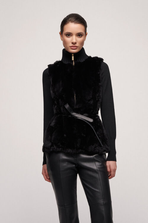 Luisa Spagnoli Mercante - Gilet in eco-pelliccia