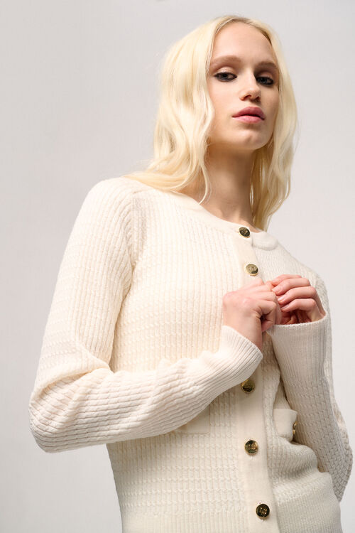 Luisa Spagnoli Mereto - Cardigan a micro trecce
