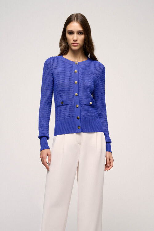 Luisa Spagnoli Mereto - Cardigan a micro trecce