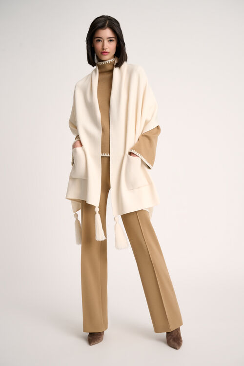 Luisa Spagnoli Meridi - Mantella Con Frange