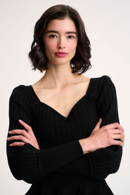 Luisa Spagnoli Merlato - Pullover Scollo A Cuore