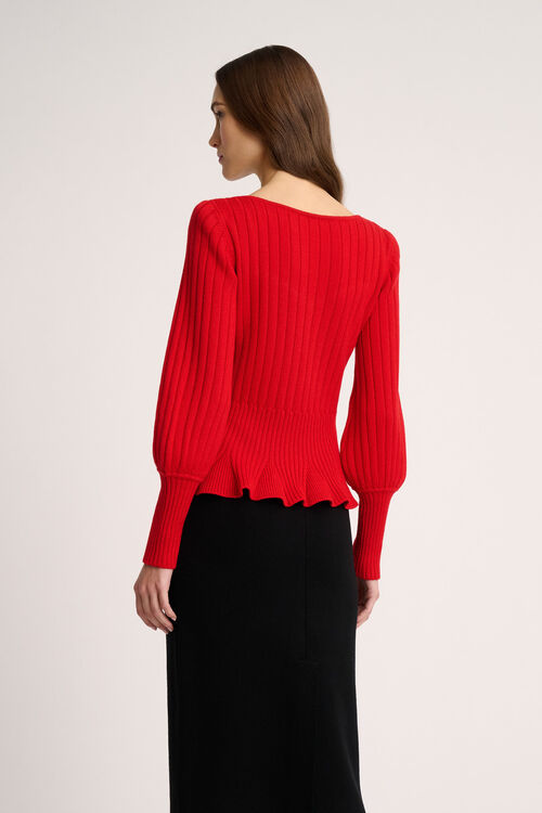 Luisa Spagnoli Merlato - Pullover Scollo A Cuore