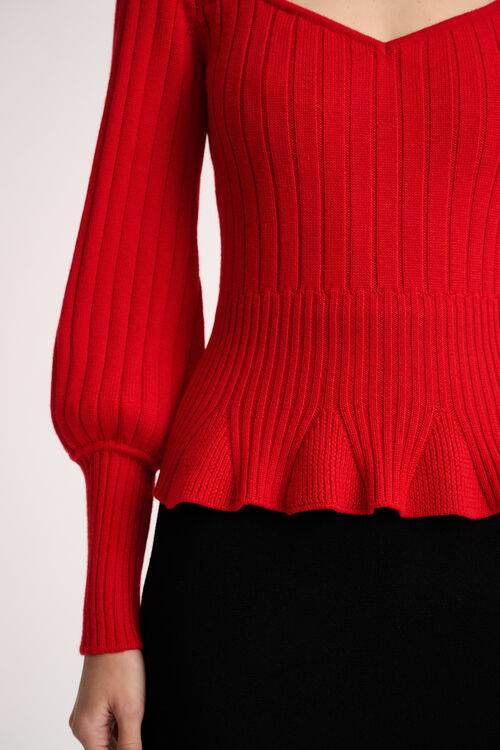 Luisa Spagnoli Merlato - Pullover Scollo A Cuore