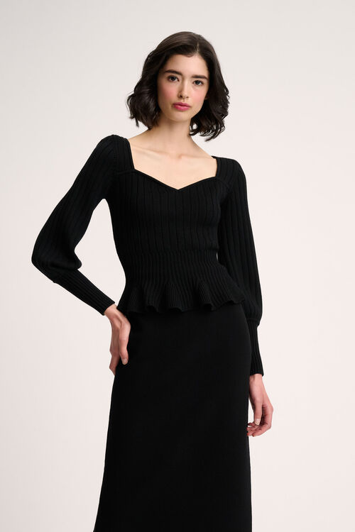 Luisa Spagnoli Merlato - Pullover scollo a cuore