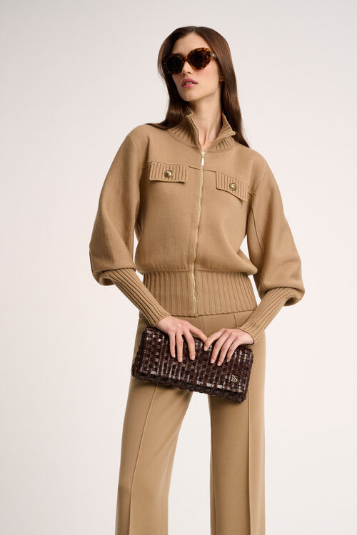 Luisa Spagnoli Merlo - Giacca Bomber In Maglia