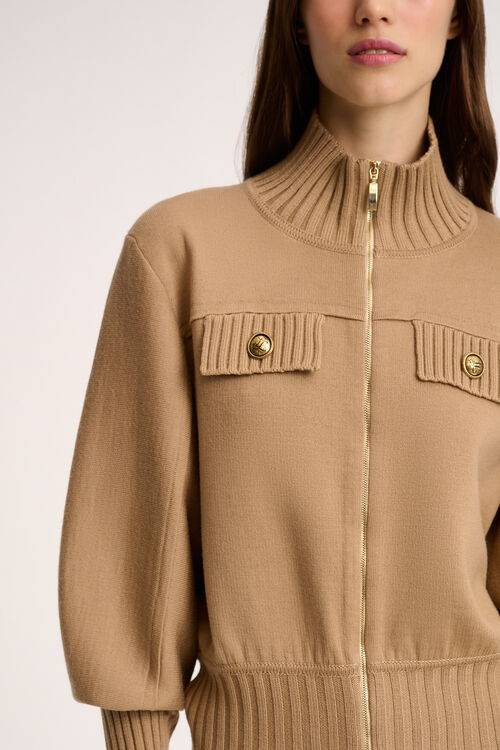 Luisa Spagnoli Merlo - Giacca Bomber In Maglia