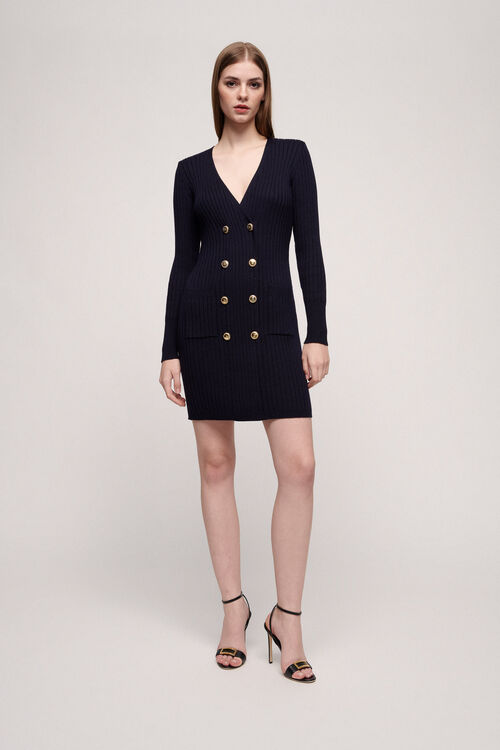 Luisa Spagnoli Mese - Abito in maglia con bottoni