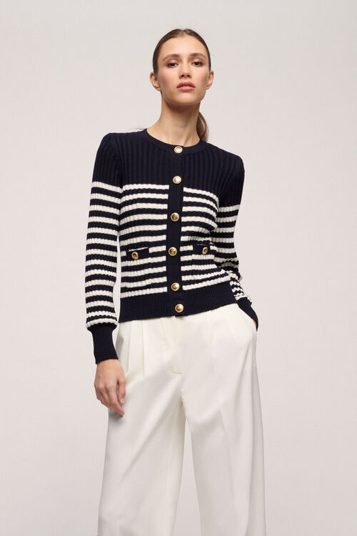 Luisa Spagnoli Mesto - Cardigan A Righe
