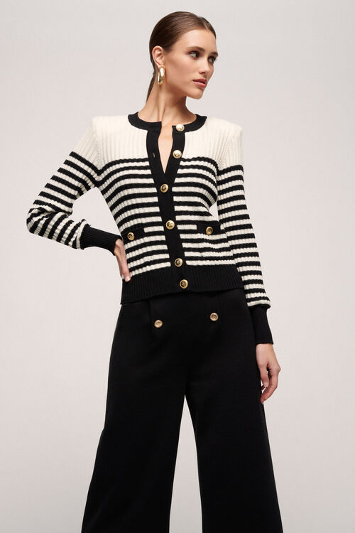 Luisa Spagnoli Mesto - Cardigan a righe