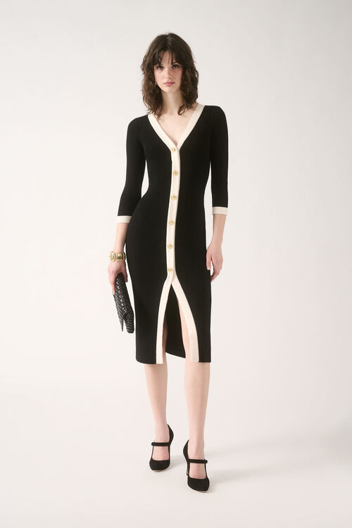 Luisa Spagnoli Microfilm - Abito Longuette In Lana