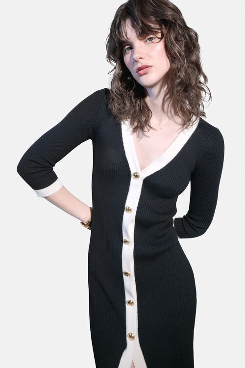 Luisa Spagnoli Microfilm - Abito longuette in lana