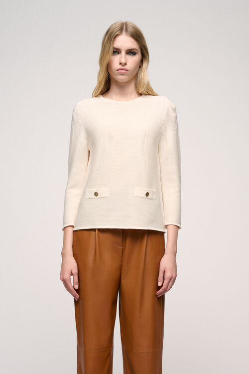 Luisa Spagnoli Miliaria - Pullover con bottoni