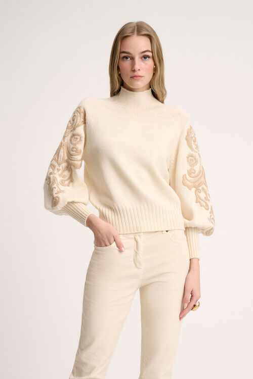 Luisa Spagnoli Minuccia - Pullover ricamato