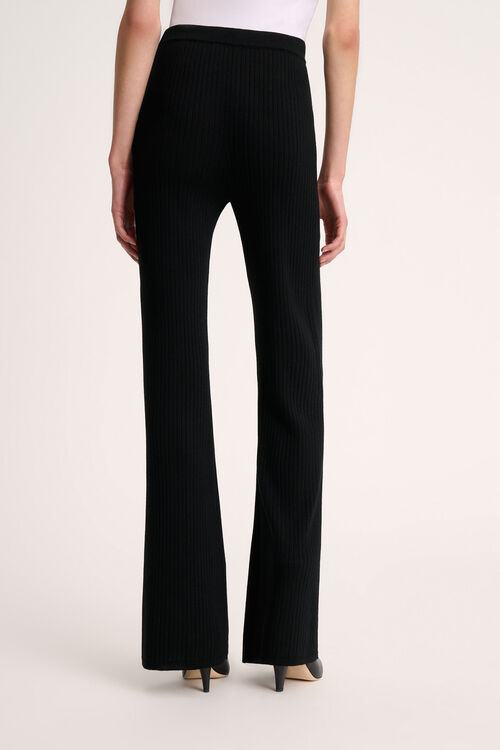 Luisa Spagnoli Molletta - Pantaloni Flared In Maglia